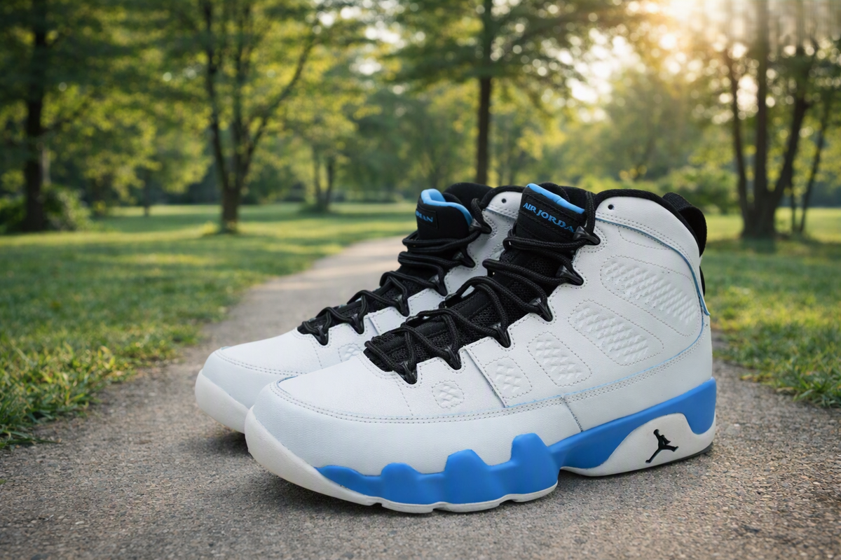 Air Jordan 9 Retro "University Blue."
