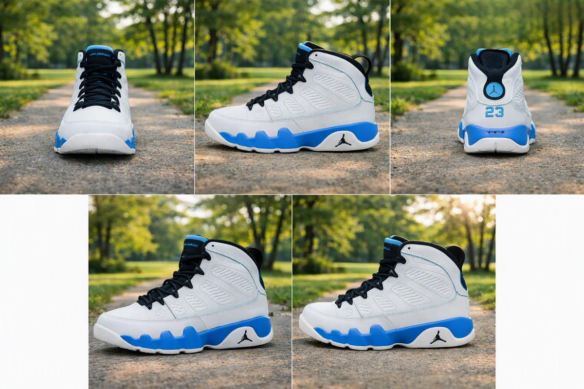 Air Jordan 9 Retro "University Blue."